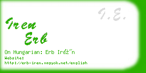 iren erb business card